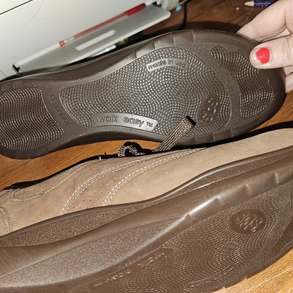 SAS Womans Walk Easy Brown Oxford Shoes Size 9 - Picture 6 of 9